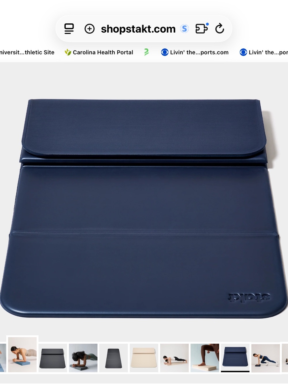 Foldable Navy Blue Multi-Use Case with Magnetic Closure
